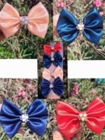 Premium Satin Hair Bow Clip for Girls & Women