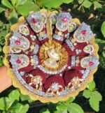 Laddu Gopal Dress Set with Mukut and Bansuri | Designer Velvet Laddu Gopal Poshak | Kanha Ji Dress for Size 1-25