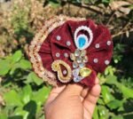 Laddu Gopal Dress Set with Mukut and Bansuri | Designer Velvet Laddu Gopal Poshak | Kanha Ji Dress for Size 1-25 - Image 2