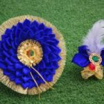 Laddu Gopal blue dress with mukut complete set size 1 to 6