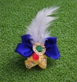 Laddu Gopal mor pankh mukut blue bow design