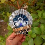 Nayahe- Handmade Designer Laddu Gopal Dress Set | Premium Blue Silver Poshak with Mukut Size 1-6 - Image 3