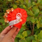 laddu gopal red dress Set Size 1-6 | Designer Krishna Dress with Mukut | Janmashtami Bal Gopal Shringar - Image 2