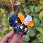 Bow style mukut for Kanha ji