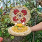 Premium Handmade Laddu Gopal Ji Aasan 10x10 Inch | Designer Krishna Singhasan by Nayahe